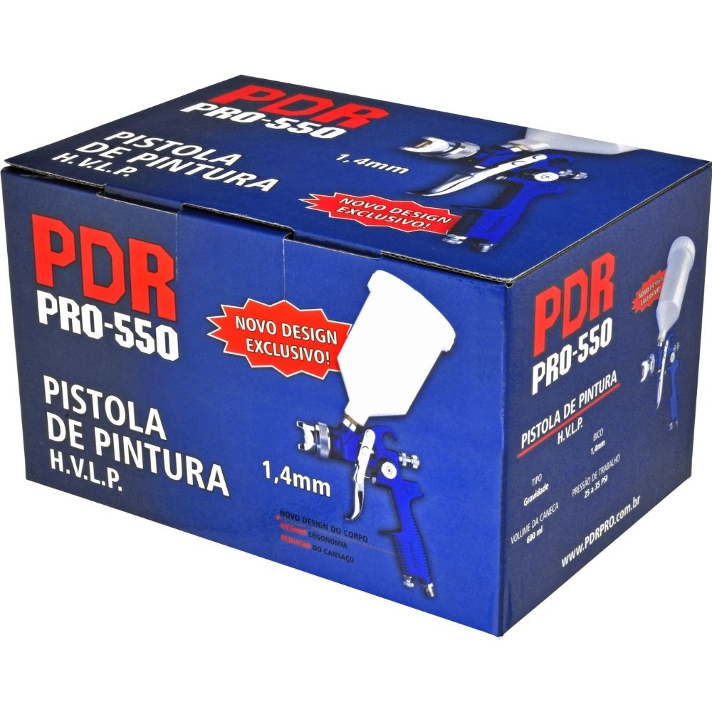 PISTOLA DE GRAVIDADE HVLP PRO-550 PDR - Imagem 4